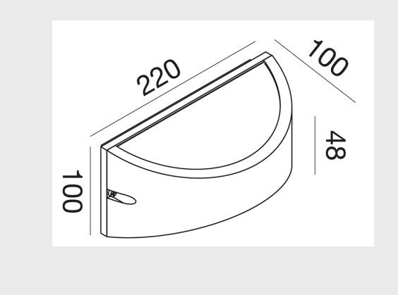 GEALUCE Applique in alluminio bianco-antracite-marrone IP54 LED GEALUCE Applique in alluminio bianco-antracite-marrone IP54 LED